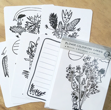 Colouring Card Set, Fun with Flowers