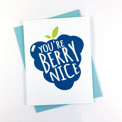 You're Berry Nice - Greeting Card